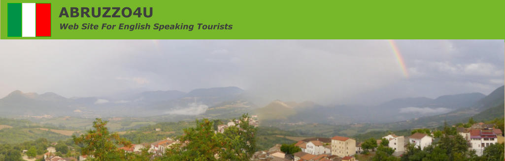 ABRUZZO4U Web Site For English Speaking Tourists
