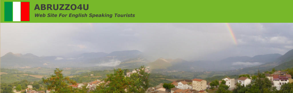 ABRUZZO4U Web Site For English Speaking Tourists