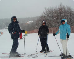 Beginners skiing at Campo Felice