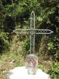 Simon of Cyrene a passer by helps Jesus
