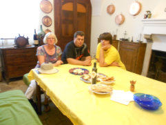 Tasting the Wine and Local products